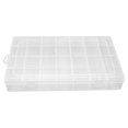 thumbnail image 1 of Transparent Hardware Tool Storage Box Large Capacity Plastic Container with 28 Grids, Jewelry and Earring Organizer for Home, 1 of 8