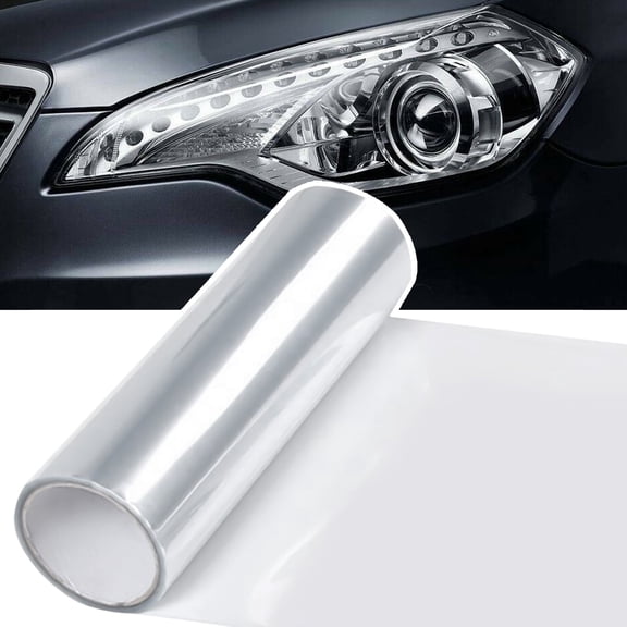 Transparent Headlight Tint Wrap,Car Headlights Vinyl Taillight, UV Protection Anti-Scratch Automotive Exterior Styling Film(12"×48")