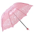 thumbnail image 1 of Transparent Heart Print Folding Sun Umbrella, Cute Lace Parasol, 1 of 8
