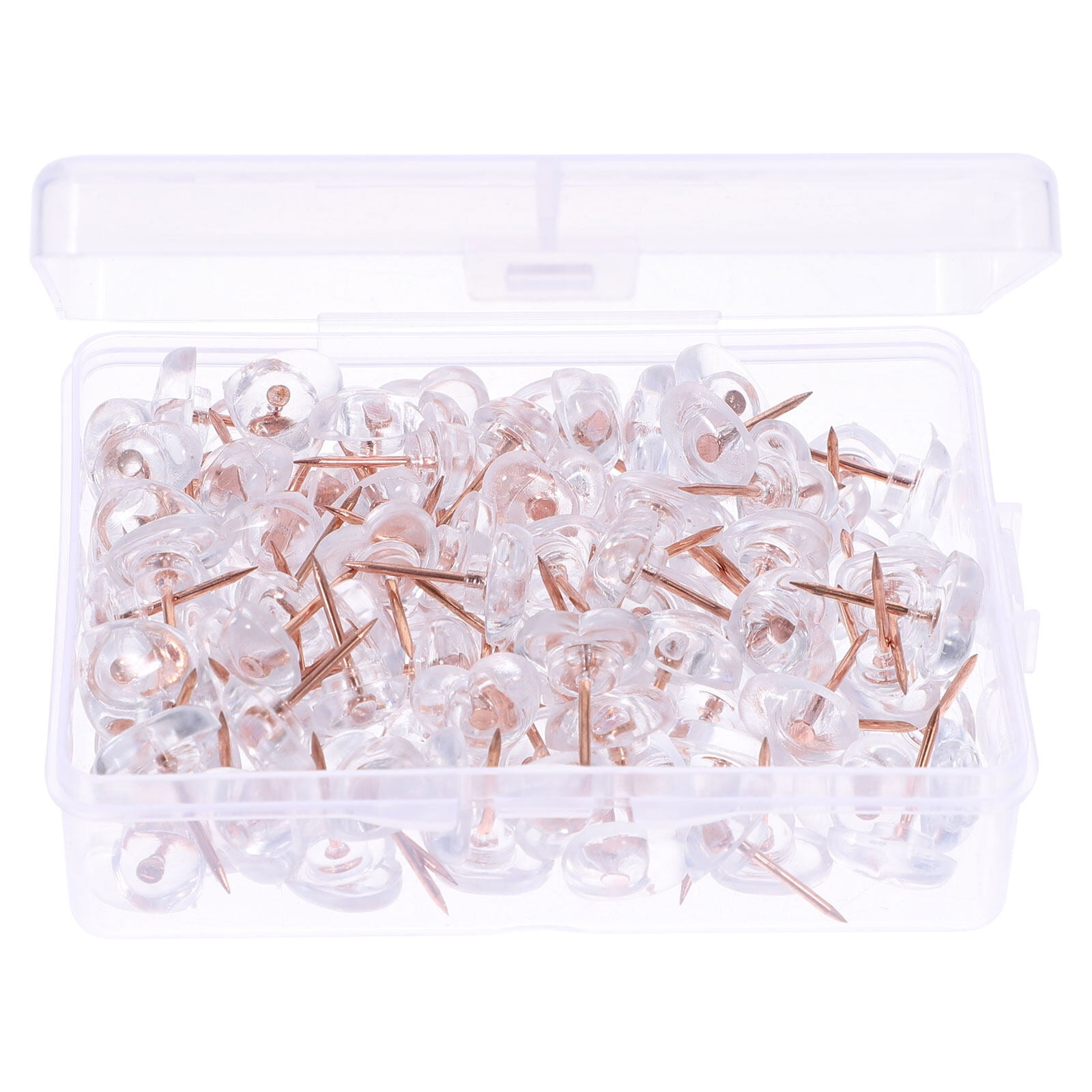 WYN 1 Box of Transparent Love Thumbtack Map Thumb Tack Push Pin for
