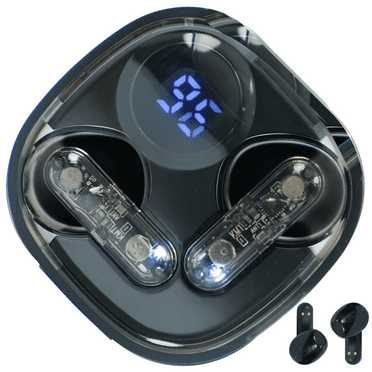 Transparent Hi-Fi Wireless Bluetooth Headset, Black
