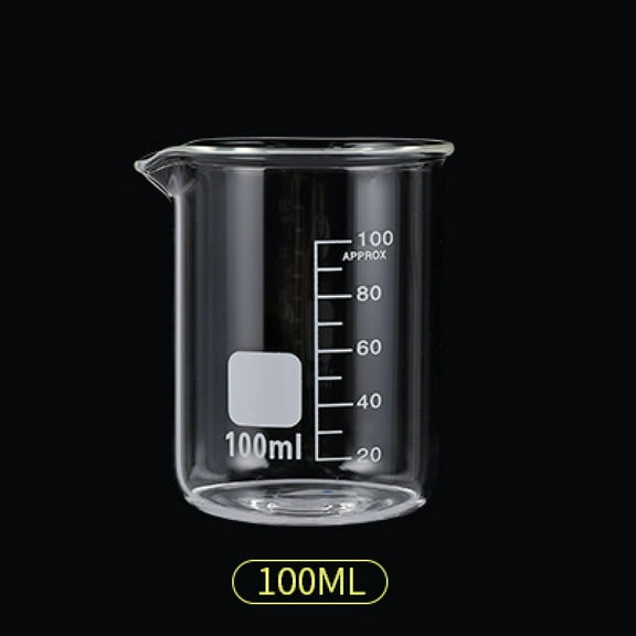 Transparent High Borosilicate Glass Measuring Cup Clear Scale Cup Laboratory Beaker Kitchen Tool Baking Measuring Cups 50-150ml