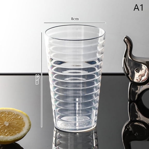 Transparent High-value Water Cup, Bar Plastic PS Beer Cup, Transparent Foreign Wine Cup, Household Mouthwash Cup