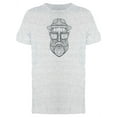 thumbnail image 1 of Transparent Hipster Design Hat T-Shirt Men -Image by Shutterstock, Male XX-Large, 1 of 2