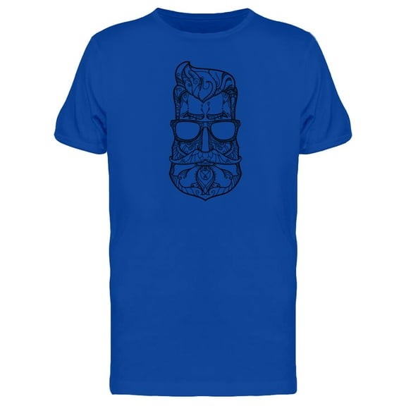 Transparent Hipster Man T-Shirt Men -Image by Shutterstock, Male x-Large