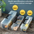 thumbnail image 1 of Transparent Household Tool Box, Long Portable Plastic Storage Box with Handle for Screws Nails Hardware Accessories, Multi-Purpose Organizer Case for Home Garage, 1 of 9