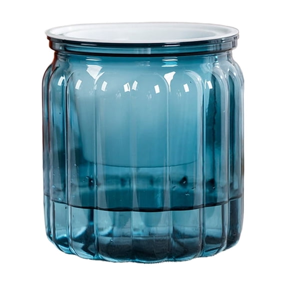 Transparent Hydroponic Plastic Flower Pot, Small Desktop Potted Container, Indoor Decor Pot for Living Room Green Plant Cultivation