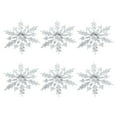 thumbnail image 1 of Transparent Icicles, Water Drops, Snowflake Pendant E, 6Pcs Ice Icicle Ornaments Set Snowflake Teardrop & Pendant for Christmas Tree Decor, 1 of 9