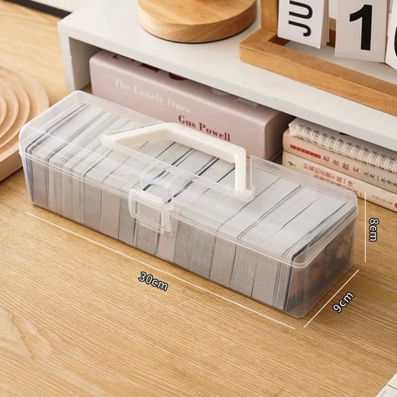 Transparent Idol Photo Storage Case Plastic Kpop Albums Photocards Small Card Collection Organizer Photo Card Holder Box