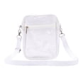 thumbnail image 1 of Transparent Jelly Backpack, Single Shoulder PVC Clear Bag for Sports Travel Gym - Portable Stadium Approved Clear Wallet with PVC Buckle Handle (White), 1 of 4