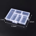 thumbnail image 1 of Transparent Jewelry Box Organizer Plastic Storage Case Adjustable Container For Beads Earring Box Jewelry Organizer Display Box 10, 1 of 6