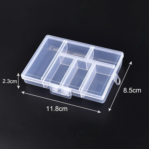 Transparent Jewelry Box Organizer Plastic Storage Case Adjustable Container For Beads Earring Box Jewelry Organizer Display Box 10