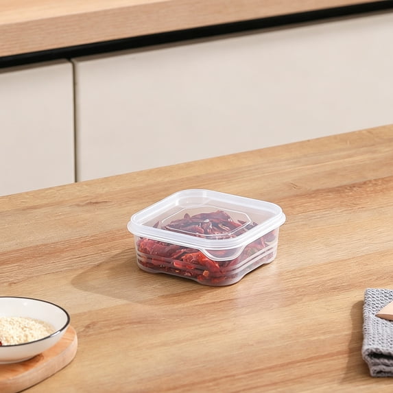 Transparent Kitchen Food Storage Container – BPA-Free Plastic Airtight Freezer & Refrigerator Box with Stackable Design for Meal Prep, Leftovers, Pantry Organizer