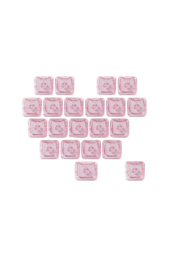 Transparent Kitten & Heart Keycaps Set, 21pcs Ergonomic Backlight for Mechanical Keyboards
