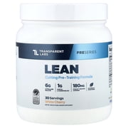 Transparent Labs Pre Series, Lean Cutting Pre-Training Formula, White Cherry, 0.91 lbs 411 g