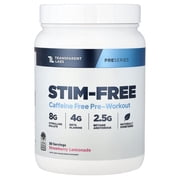 Transparent Labs Stim-Free Pre-Workout - 30 Servings, Strawberry Lemonade