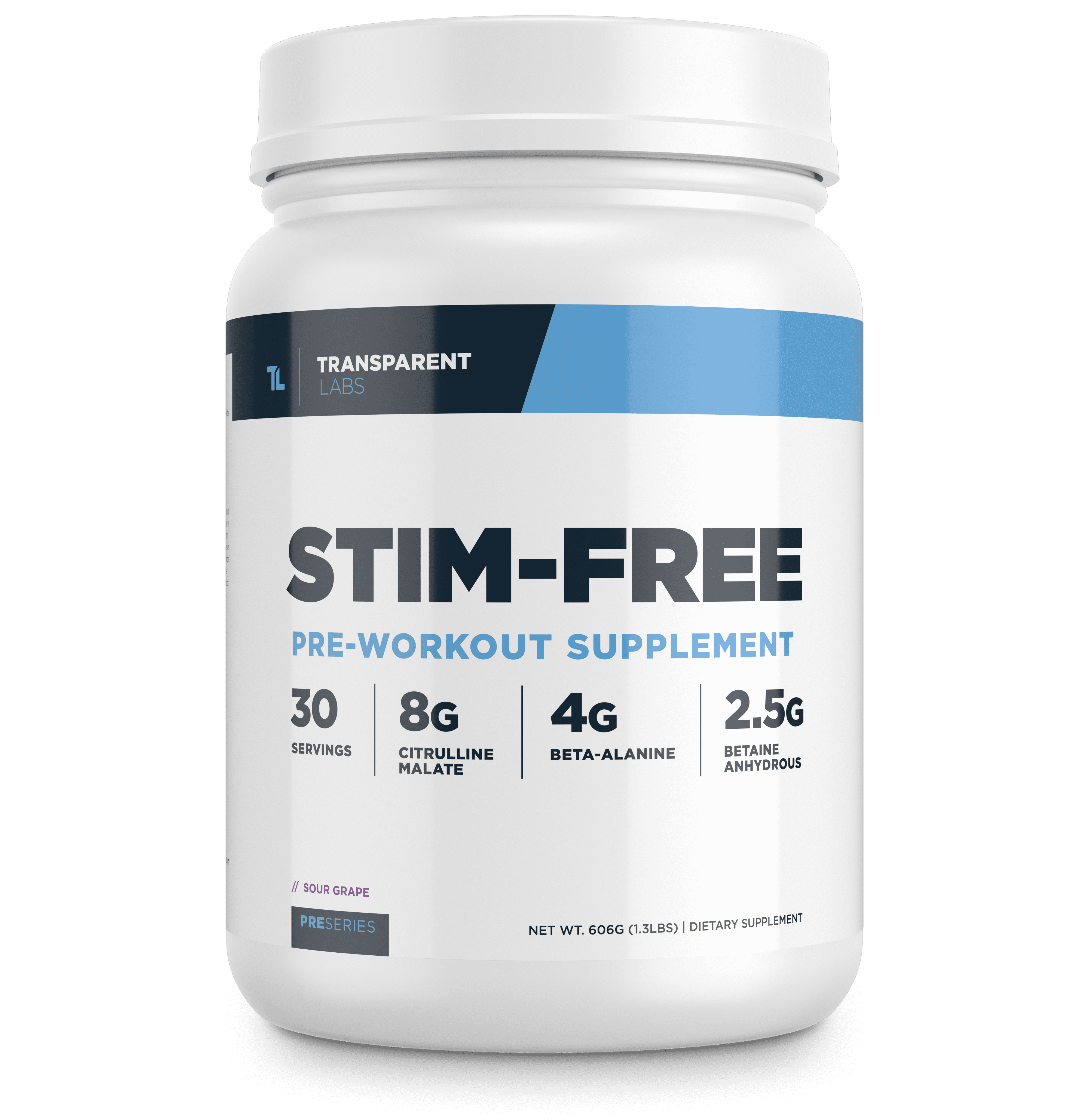 Transparent Labs Stimulant Free PreWorkout, Natural Ingredient