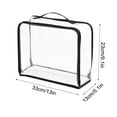 thumbnail image 1 of Transparent Large Capacity Storage Bag with Handles, Clear Foldable Clothes Organizer for Moving, Travel, Dorm Packing and Closet Storage, 1 of 3