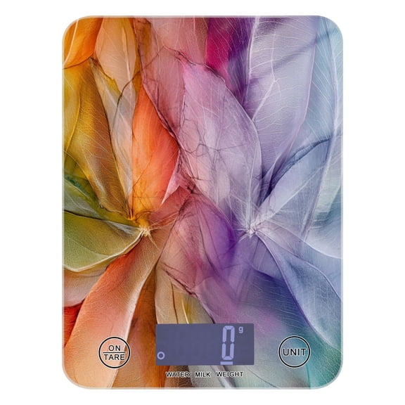 Transparent Leaf Skeletons Food Scale Digital Kitchen Scale Waterproof Grams Ounces lbs for For Baking and Cooking