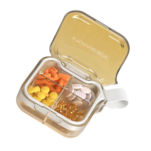 Transparent Lid Pills Storage Solution For Convenient Access And Monitoring