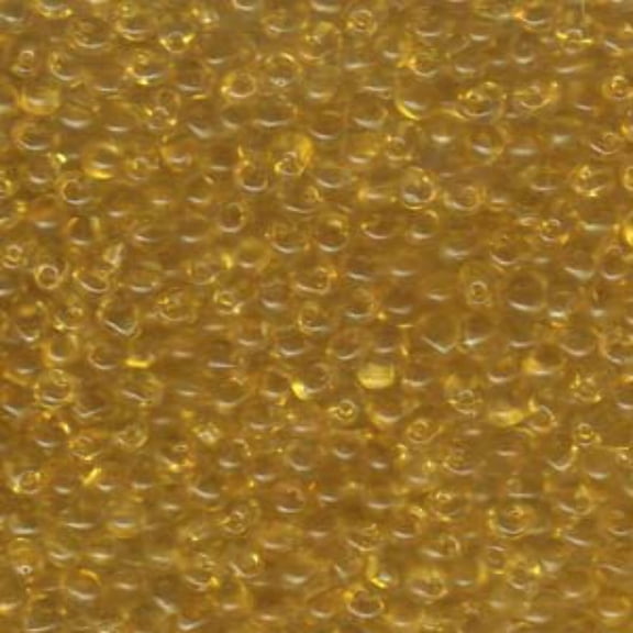 Transparent Light Amber Miyuki Drop Beads 3.4mm DP-9132-TB
