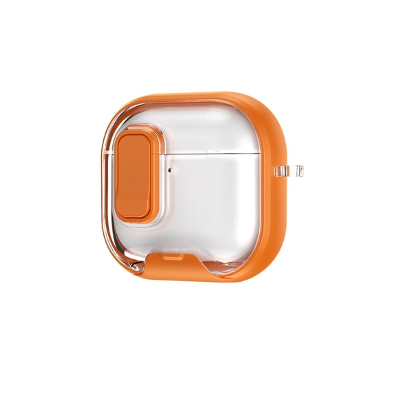 Transparent Lock Buckle Air-Pods Case with Stand, for AirPods 4 /Pro/ Pro 3 / Pro 2