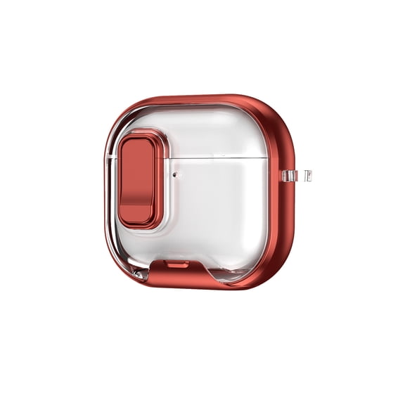 Transparent Lock Buckle Air-Pods Case with Stand, for AirPods 4 /Pro/ Pro 3 / Pro 2
