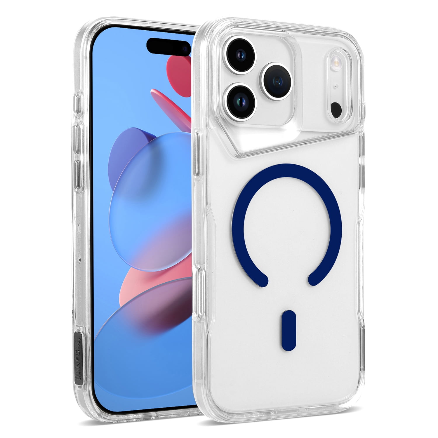 Transparent MagSafe Case for iPhone 17 Pro Max - Dark Blue