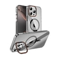 thumbnail image 1 of Transparent Magnetic Case for Apple iPhone 16 Pro Max, Camera Lens Kickstand Compatible with Magsafe Shockproof Slim Fit Luxury Back Cover Clear Phone Case for iPhone 16 Pro Max, Black, 1 of 7