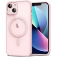 thumbnail image 1 of Entronix Magnetic Clear Case Compatible with iPhone 13, Soft Edges Transparent Cover, Pink, 1 of 6