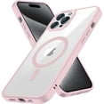 thumbnail image 1 of Entronix Magnetic Clear Case Compatible with iPhone 14 Pro Max, Soft Edges Transparent Cover, Pink, 1 of 7