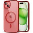 thumbnail image 1 of Transparent Magnetic Case Designed for Apple iPhone 15 Clear Magnetic Case for Rugged Shockproof Strong Magnetic Military Grade Drop Protection Phone Case for Apple iPhone 15, Red, 1 of 6