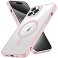 thumbnail image 1 of Transparent Magnetic Case Designed for Apple iPhone 15 Pro Clear Magnetic Case for Rugged Shockproof Strong Magnetic Military Grade Drop Protection Phone Case for Apple iPhone 15 Pro, Pink, 1 of 6