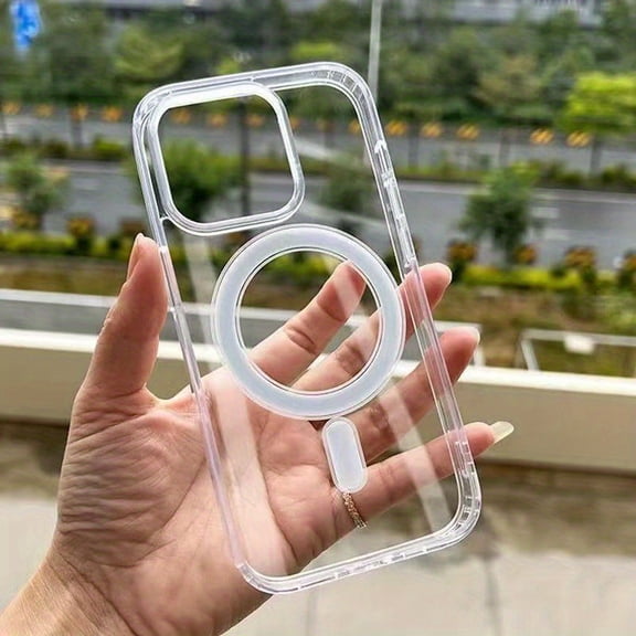 Transparent Magnetic Mobile Phone Case Ultra clear transparent phone case