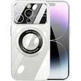 thumbnail image 1 of Transparent Magnetic iPhone Case 14 Pro Max,Full Camera Protection [Compatible with Magsafe] [Strong Magnets] Luxury Phone Case for Women Men (6.7 inches), Clear, 1 of 8