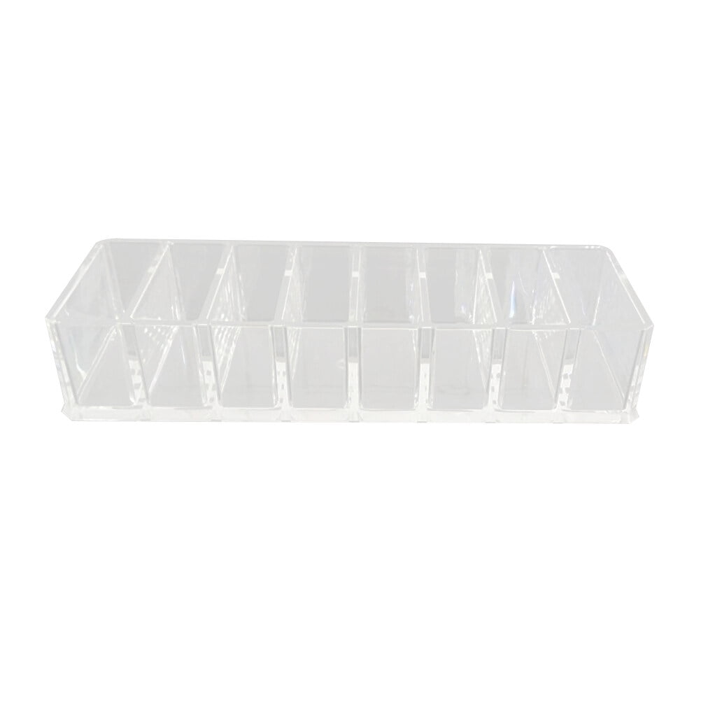 Transparent Makeup Organizer 8 Slots Box Lipstick Holder Display Stand