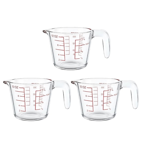 Transparent Measuring Cups With Clear Markings Kitchen Baking Equipment
