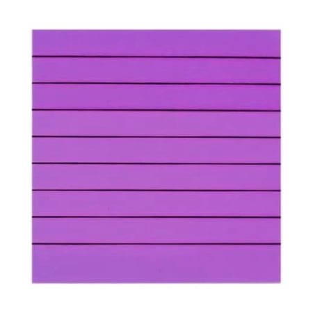 Transparent Memo Sticky Notes, 50 Sheets Sticky Pet Note, Line Designed, Purple - Pack Of 3