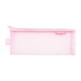 thumbnail image 1 of Transparent Mesh Pencil Case With Large Capacity, Clear High Appearance Storage Bag For Stationery Organizer, Realistic Pencil Pouch For Office, Light Pink (Multicolor, 1.00), 1 of 5