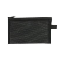 Transparent Mesh Pencil Case Storage Bag | Durable Nylon Zipper Pouch | Large Capacity Organizer | Multicolor Options | Clear Design | 20.5 x 12.5 cm