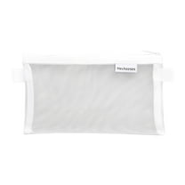 Transparent Mesh Pencil Case Zipper Pouch, Lightweight Nylon Mesh Storage Bag for Pens Markers Makeup Brushes Cables Travel Essentials, Multipurpose Organizer in Multiple Colors