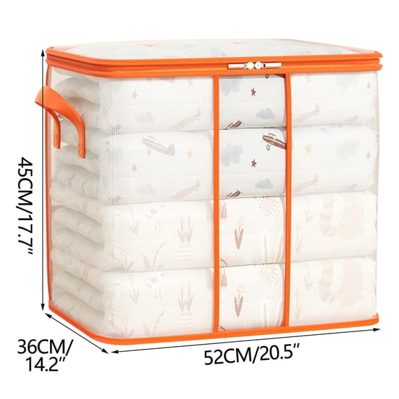 Transparent Mesh Storage Bags - Large Capacity Organizers for Home/Travel/Office, Reusable & Tear-Resistant