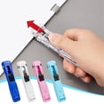 thumbnail image 1 of Transparent Metal Paper Push Clips, Document Binding Fastener, Office Supply Clamps, for Paper Organization, Scrapbook, Office Stationery, Easy to Use & Reusable Push Clip Tool, 4.5*1in, Light Blue, 1 of 5
