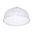 thumbnail image 1 of Transparent Microwave Plate Cover With Steam Ventilation Holes And Secure Handle For Food Splatter And Hygienic Oven Heating, 1 of 5
