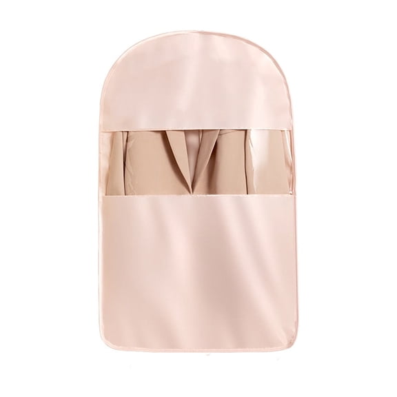 Transparent Multi-Layer Clothes Protector with Side Fasteners for Space Efficient Wardrobe Storage