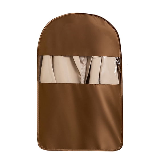Transparent Multi-Layer Clothes Protector with Side Fasteners for Space Efficient Wardrobe Storage