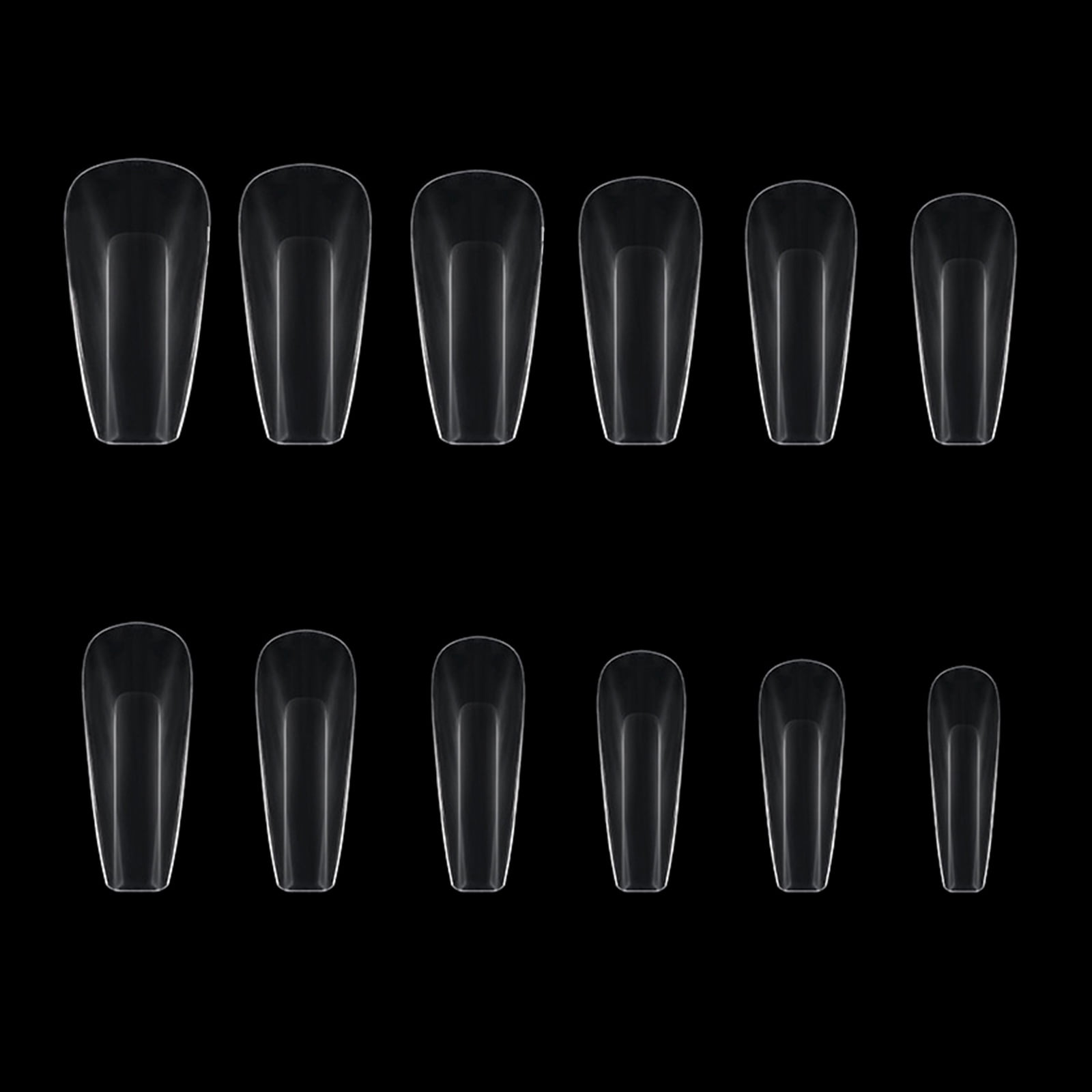 Transparent Natural False Tips Extension Cover Artificial Fake Nails ...