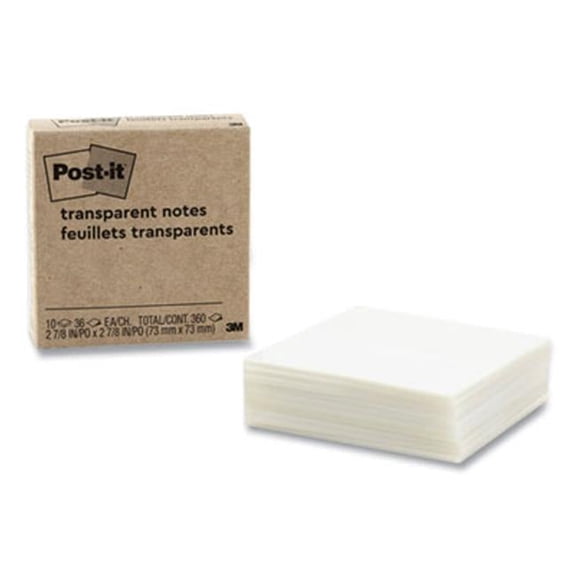 Transparent Notes, Clear - Pack of 10