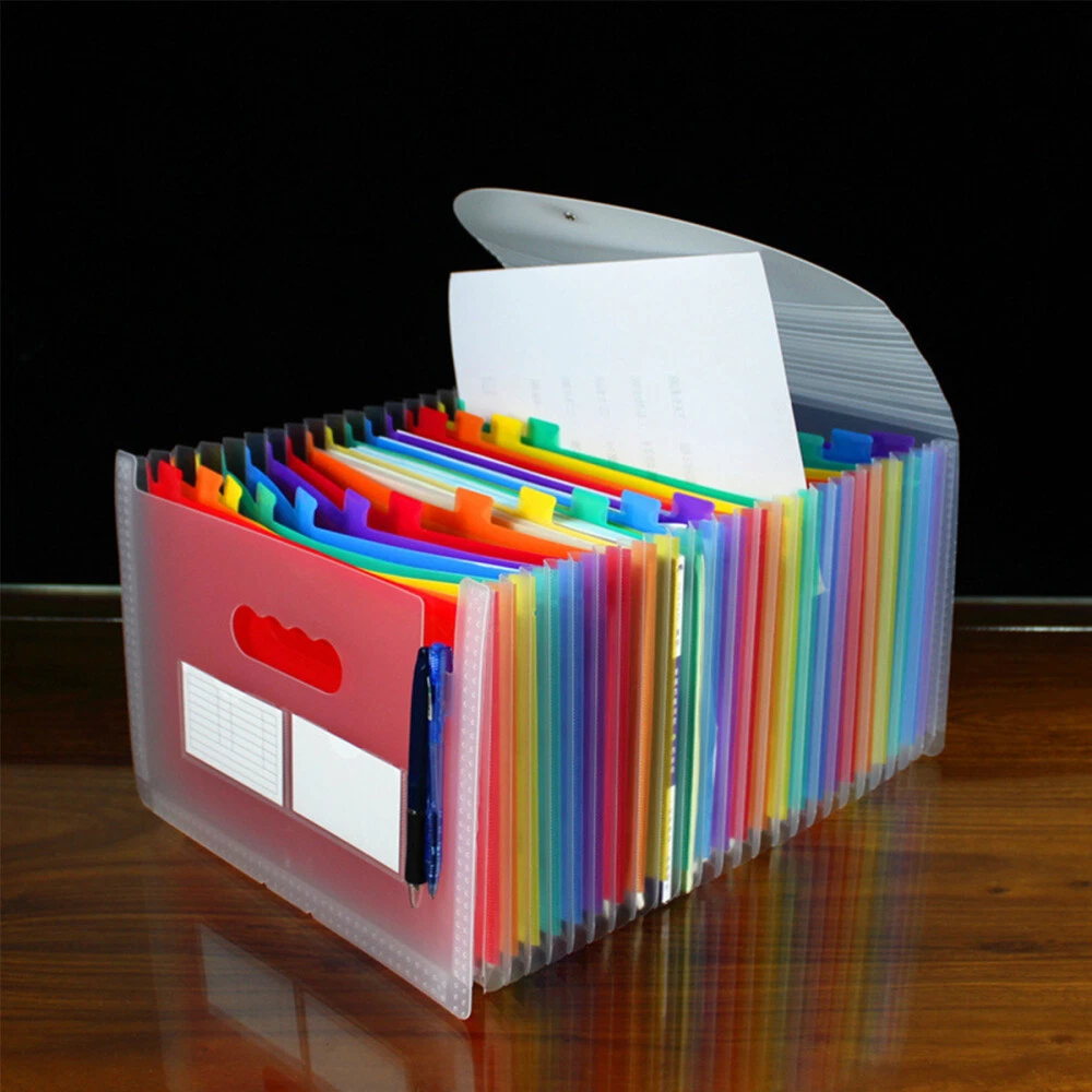 Transparent Organ Bag Multi Folder Organizer Baby Travel Accordion Bill Folders