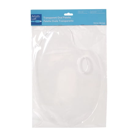 Transparent Oval Palette by Artist's Loft 13.6" - Clear - Acrylic